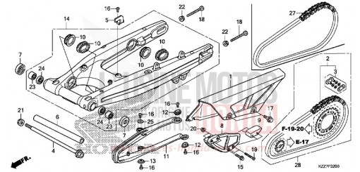 BRAS OSCILLANT CRF250RLAK de 2019